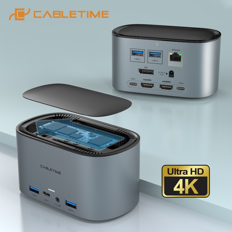 CABLETIME USB ŷ ̼ USB C  4K 60Hz P..